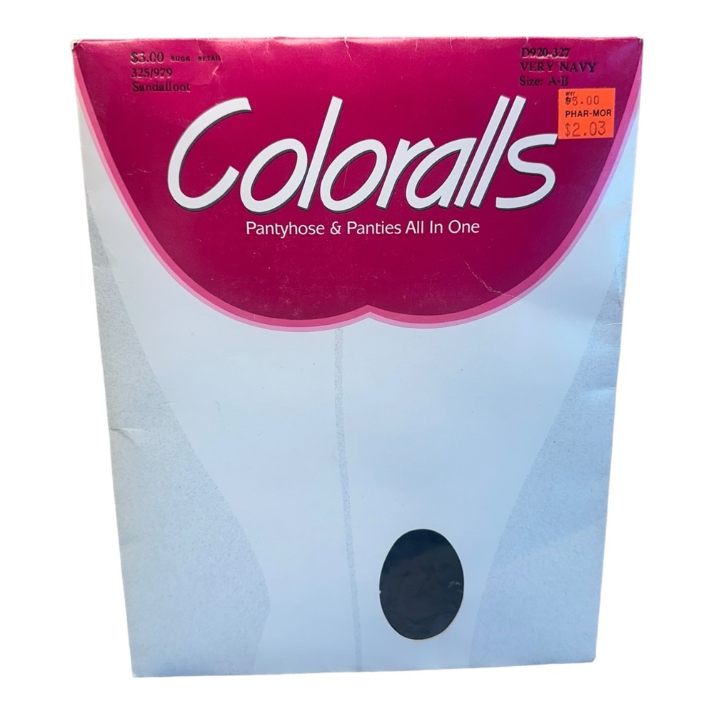 Underalls Coloralls Pantyhose & Panties All in One Size A-B Very Navy D920-327